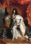 Hyacinthe Rigaud Portrait of Louis XIV oil painting artist